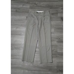 Vintage Pleated Dress Pants Men 36x31 Wool Blend Johnny Bench MVP Collection